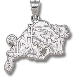   US Naval Academy Action Goat Giant Pendant (Silver)