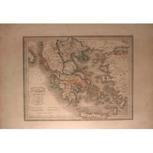  Antique Map of Europe Greece, 1821