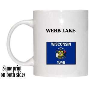    US State Flag   WEBB LAKE, Wisconsin (WI) Mug 