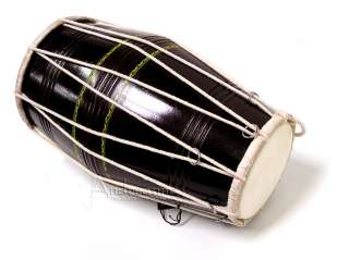 NEW DELUXE AUTHENTIC INDIAN BANJIRA DHOLAK DRUM ~ CORD & RING ~ TWO 