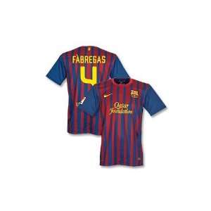 Fabregas Barcelona 11/12 Home Soccer Jersey Size XLarge 