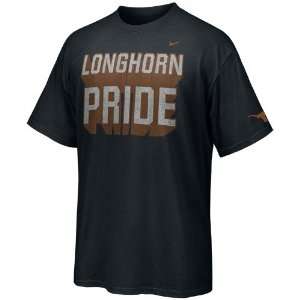  Nike Texas Longhorns Black School Pride T shirt: Sports 