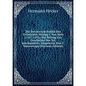   Eingeleitet Von C. Varrentrapp (German Edition) Hermann Hecker Books