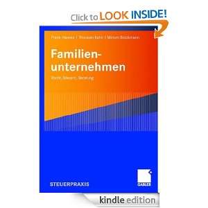 Familienunternehmen Recht, Steuern, Beratung (German Edition) Frank 