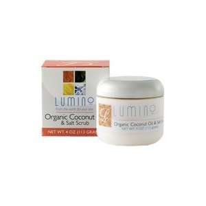  Organic Coconut Oil & Salt Scrub   4 oz,(Lumino) Health 