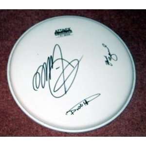 ZZ TOP autographed SIGNED Drumhead *PROOF 