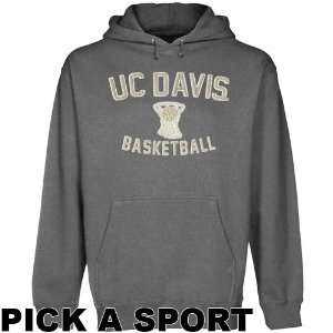  UC Davis Aggies Legacy Pullover Hoodie   Gunmetal Sports 