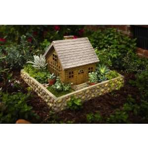   Fairy House Indoor Outdoor Stone Planter ENCHANTING 
