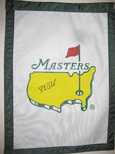   STRICKER Signed Autographed MASTERS Golf FLAG Augusta National Pga