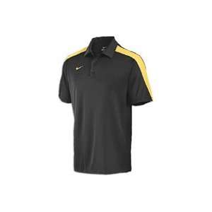  Nike Hot Route Polo   Mens   Black/Bright Gold/Bright Gold 