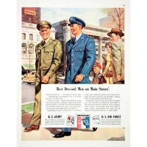  1950 Ad United States Army Air Force Recruiting Station Uniform 