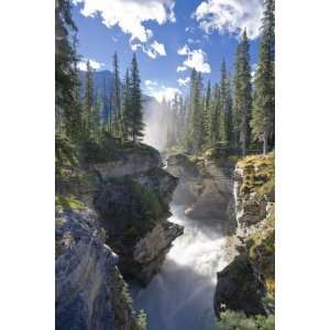  Athabasca Falls Waterfall, Jasper National Park, Alberta 