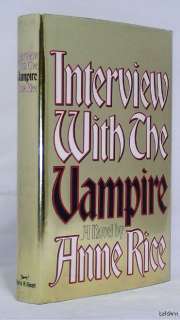   with the Vampire   SIGNED Anne Rice   Limited Edition   Ships Free U.S
