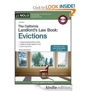 The California Landlords Law Book: Evictions: David Brown:  