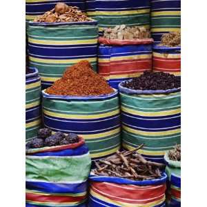  Colorful Spices at Bazaar, Luxor, Egypt Photographic 