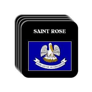  US State Flag   SAINT ROSE, Louisiana (LA) Set of 4 Mini 