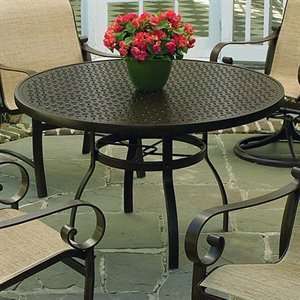  Woodard 826 Deluxe Umbrella Table with Lattice Pattern Top 