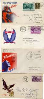 US WWII Patriotic Covers Group of 22  