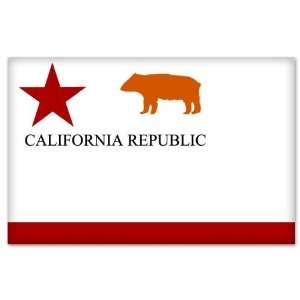  California Republic Bear flag bumper sticker 5 x 3 