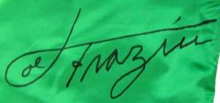 Joe Frazier Autographed Green Everlast Boxing Robe SI  