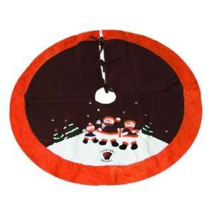  Cleveland Browns SC Sports Snowman Tree Skirt: Home 
