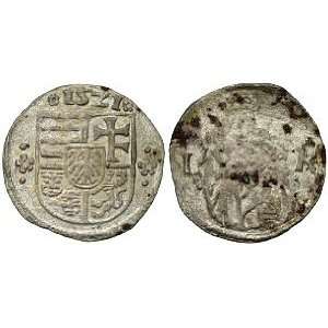  Hungary, Louis II (Lajos II), 1516   1526; Silver Denar 