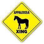 appaloosa crossing sign novelty gift animals farm horse pony ranch