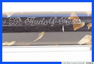 Large Size Rare Black & Pearl Fountain Pen, 14c Gold  