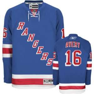 Sean Avery Jersey Reebok Blue #16 New York Rangers Premier Jersey 