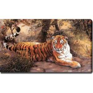  Tiger at forest Style Giclee Canvas Oil Brush Art