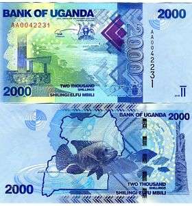 Uganda, 2000 (2,000) Shillings, 2010, P NEW, AA, UNC  