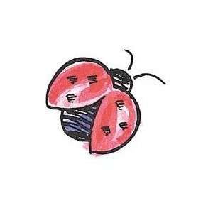 Fly Away Ladybug   Rubber Stamps