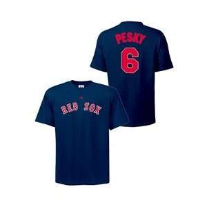Boston Red Sox Johnny Pesky Cooperstown Name & Number T Shirt   Navy 