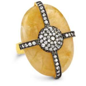  Azaara Paris Honey Jade Ring, Size 7 Jewelry