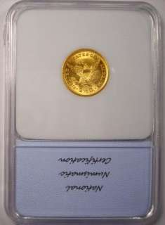   Gold Quarter Eagle $2.50   GEM BU   RARE MS Uncirculated Coin  