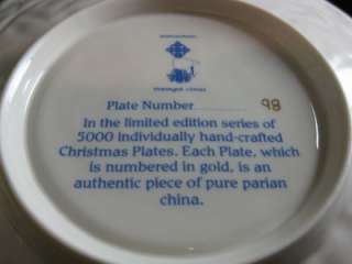 Donegal Irish Parian China 1990 Christmas Plate, MIB LE  
