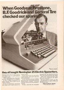 1967 REMINGTON 25 ELECTRIC TYPEWRITERS SPERRY RAND AD  