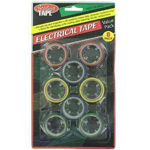  25 Packs of 8Pc Color Electric Tape