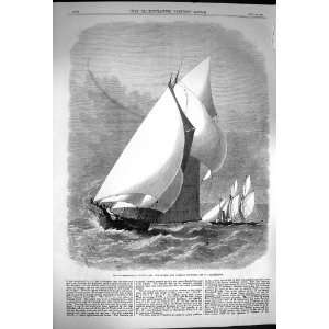    1870 Yacht Race Sappho Cambria St. CatherineS