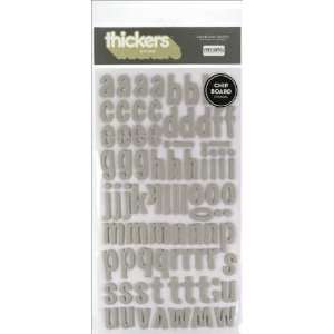 Thickers Chipboard Stickers gift Box Natural Alpha Arts 
