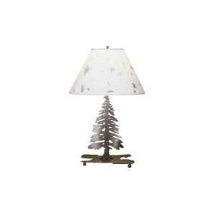  22H Tall Pines Foliage Paper Table Lamp: Home Improvement
