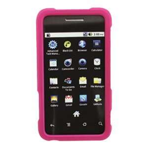   Rubberized Hot Pink Snap On Cover for ZTE Score X500: Everything Else