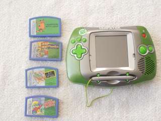   Frog Leapster Educational Gaming System plus 4 Learning Games!  