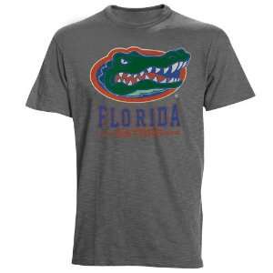  NCAA Florida Gators Backfield Slub T shirt   Charcoal 