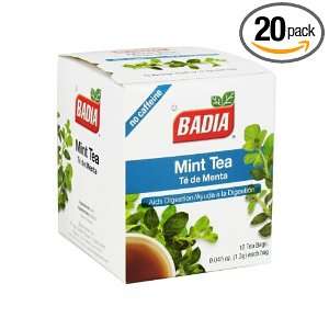Badia Spices inc Tea, Mint, 10 count Grocery & Gourmet Food