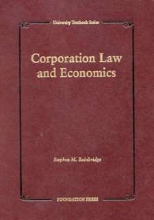 Bainbridges Corporations Law and Economic Analysis (University 