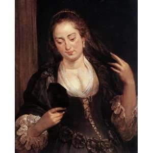   with a Mirror Peter Paul Rubens Hand Painted Art