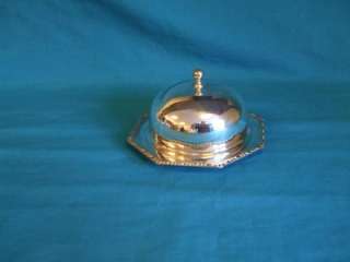 EPNS Vintage Octagonal Covered Butter Dish ri  