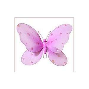  Sequined Butterfly   X Large Pink 