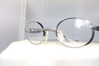 MOSSIMO ORIGINAL THICK OVAL EYEGLASS FRAME, MODEL TRIDENT IN SILVER
